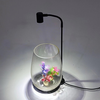 Аквариумна пейзажна лампа с директно захранване, корпус от алуминий и стомана, мощност 3W/7W, тегло 1 кг