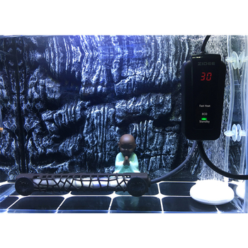 Аквариумен нагревател за аквариум с LED интелигентно управление на честотата за морска вода – защита от прегряване и памет за изключване, 50/100/300/500W, кварц/метал/високотемпературен ABS