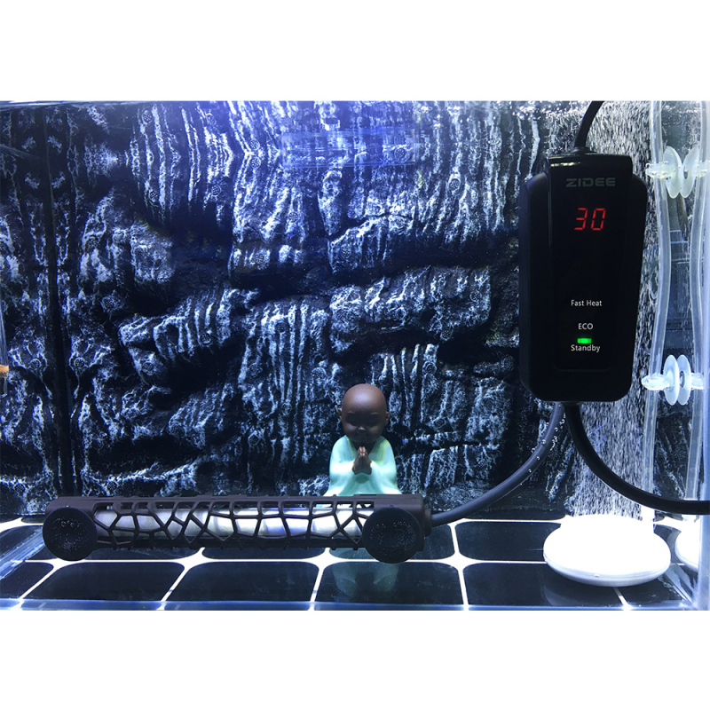 Аквариумен нагревател за аквариум с LED интелигентно управление на честотата за морска вода – защита от прегряване и памет за изключване, 50/100/300/500W, кварц/метал/високотемпературен ABS