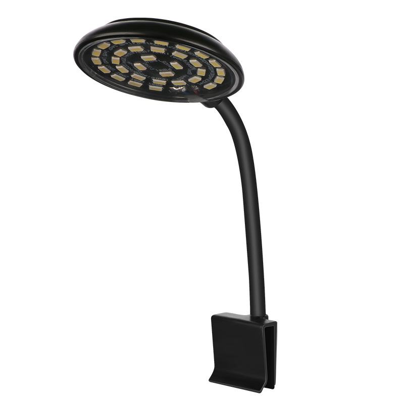 Аквариумно LED осветление с клип за растения и корали, дистанционно управление, мини клип светлина JY-3W