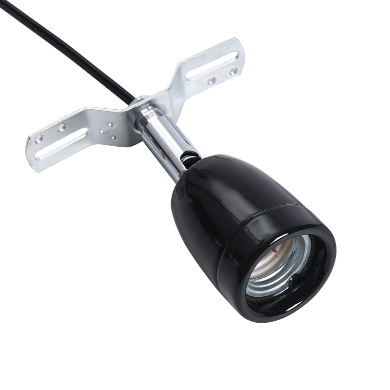 Keramički držač lampe za kućne ljubimce, okretni E27, otporan na visoke temperature, s kabelom duljine 1,8 m, za uzgoj gmazova