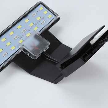 Lebao Fish LED svjetiljka za rast biljaka u akvariju, vodootporna, potpuno spektra, s klipom, 10W
