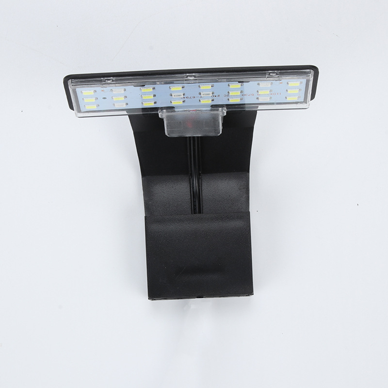 Lebao Fish LED svjetiljka za rast biljaka u akvariju, vodootporna, potpuno spektra, s klipom, 10W