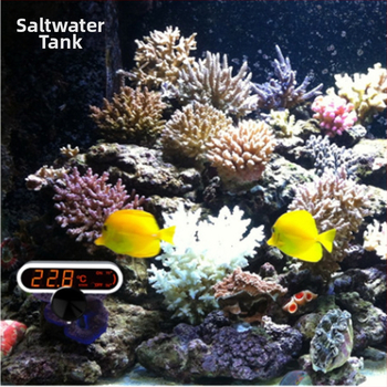 Termometar za akvarij s LCD zaslonom, za unutarnju upotrebu u akvariju za kornjače