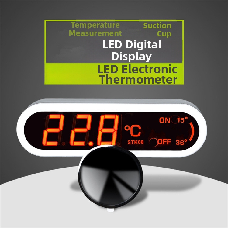 Termometar za akvarij s LCD zaslonom, za unutarnju upotrebu u akvariju za kornjače