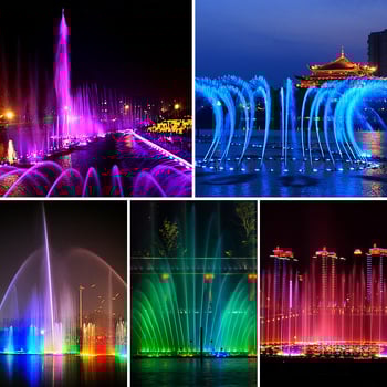 SV-PQ Подводна LED светлина за басейн, 24V, IP68, алуминиев корпус, 6 светодиоди