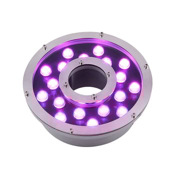 SV-PQ Подводна LED светлина за басейн, 24V, IP68, алуминиев корпус, 6 светодиоди