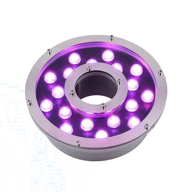 SV-PQ Подводна LED светлина за басейн, 24V, IP68, алуминиев корпус, 6 светодиоди