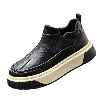 Muške loaferice s mikrovlaknastim gornjim dijelom, gumom, otvoreni prst, niski šaft, ravna potpetica