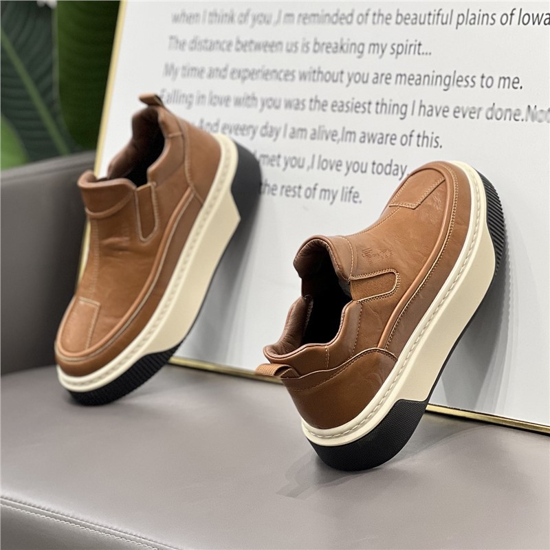 Muške loaferice s mikrovlaknastim gornjim dijelom, gumom, otvoreni prst, niski šaft, ravna potpetica