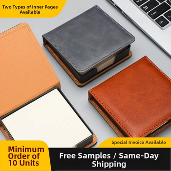 Kutija za Post-it bilješke — PU koža i akril, oblik papirnog bloka, uredski organizator Zhuorui