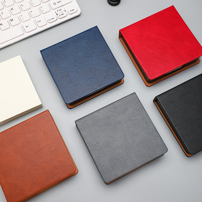 Kutija za Post-it bilješke — PU koža i akril, oblik papirnog bloka, uredski organizator Zhuorui