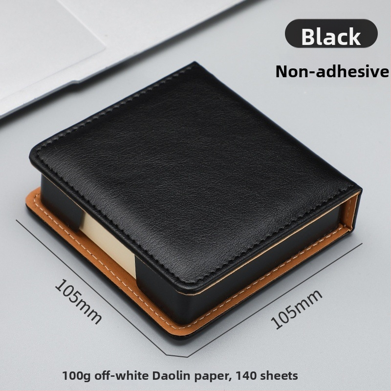 Kutija za Post-it bilješke — PU koža i akril, oblik papirnog bloka, uredski organizator Zhuorui