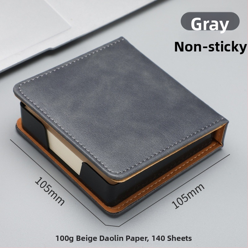 Kutija za Post-it bilješke — PU koža i akril, oblik papirnog bloka, uredski organizator Zhuorui