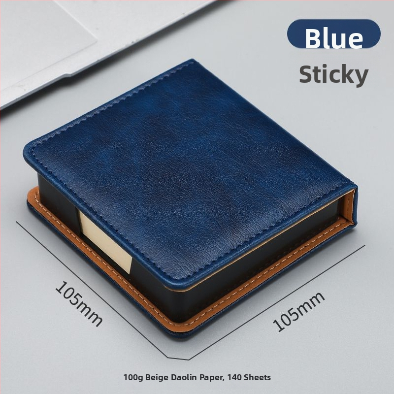 Kutija za Post-it bilješke — PU koža i akril, oblik papirnog bloka, uredski organizator Zhuorui