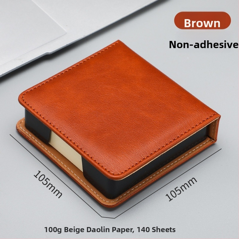 Kutija za Post-it bilješke — PU koža i akril, oblik papirnog bloka, uredski organizator Zhuorui