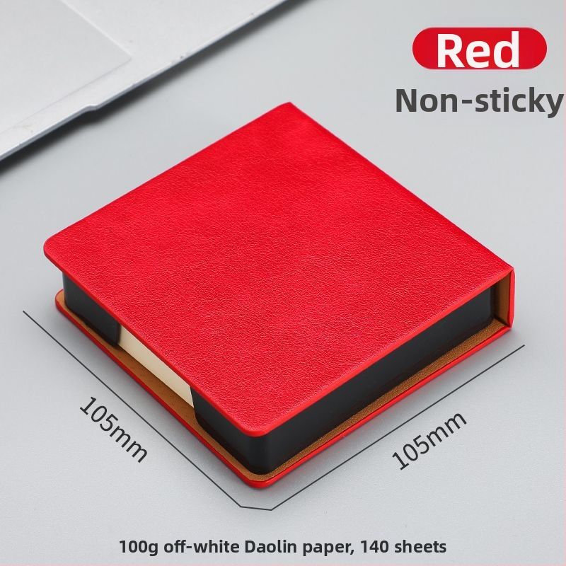 Kutija za Post-it bilješke — PU koža i akril, oblik papirnog bloka, uredski organizator Zhuorui