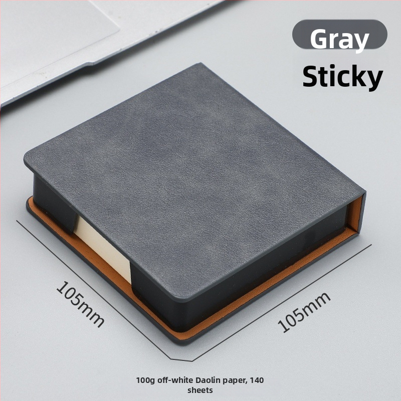 Kutija za Post-it bilješke — PU koža i akril, oblik papirnog bloka, uredski organizator Zhuorui