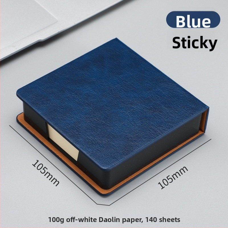 Kutija za Post-it bilješke — PU koža i akril, oblik papirnog bloka, uredski organizator Zhuorui