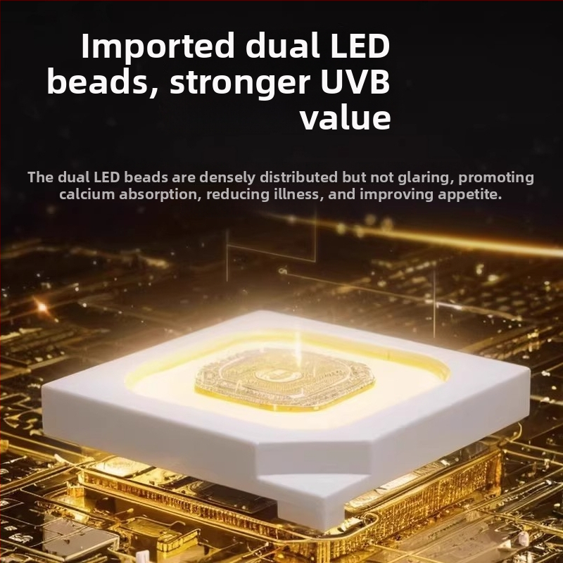 LED lampića za Kornjače s punim UVB spektrom, 4W; vodootporna UVB 5.0 za mlade ili UVB 10.0 za odrasle s antirefleksijom