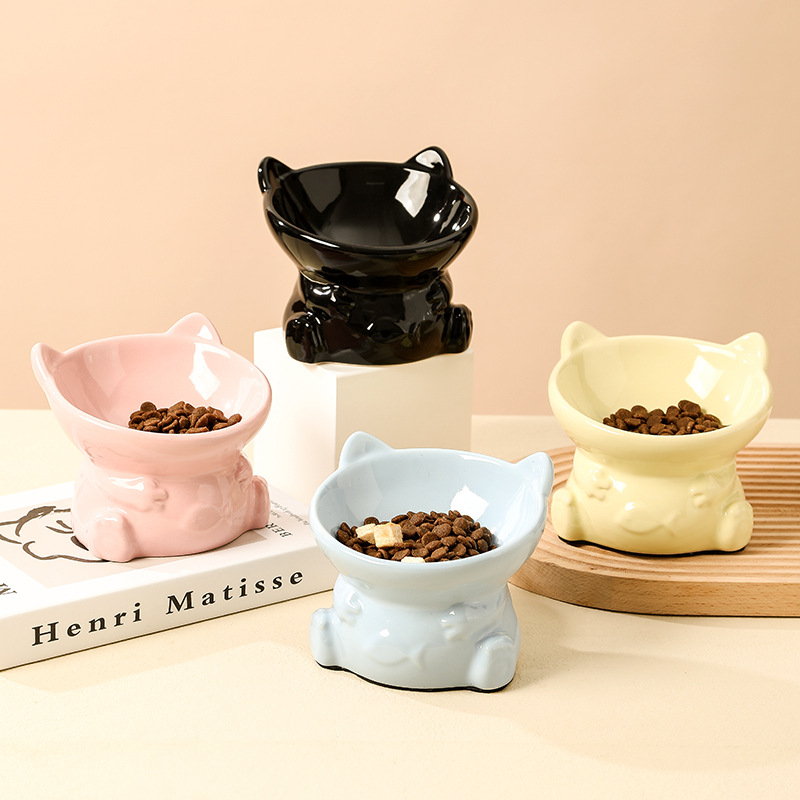 Keramičke dvostruke posude za kućne ljubimce (hrana i voda) za mačke i pse – IP licencirano, pakiranje 24 komada