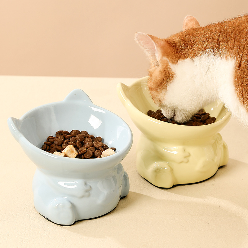 Keramičke dvostruke posude za kućne ljubimce (hrana i voda) za mačke i pse – IP licencirano, pakiranje 24 komada