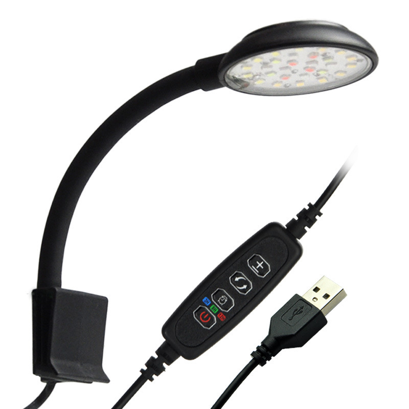 LED rasvjeta za uzgoj biljaka s klipom — USB napajanje, 6W, potpuno spektrum, tajmer, regulacija snage pri niskom napajanju