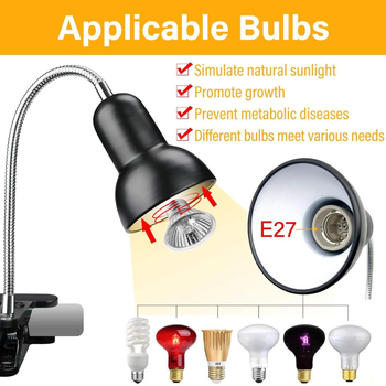 UVB grijaća lampa za reptile s kalcijem, basking lampa za kornjače i guštere, ABS kućište, snaga 20W/35W/50W, težina 1244 g, automatski tajmer