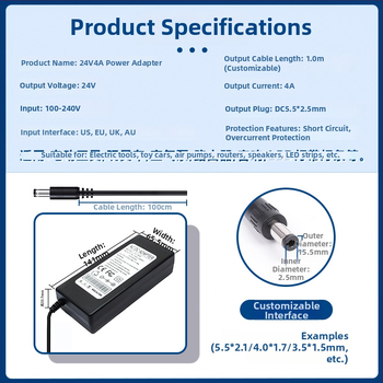 Kai shuo Napájací adaptér pre elektrický mosquito swatter, hmotnosť 300