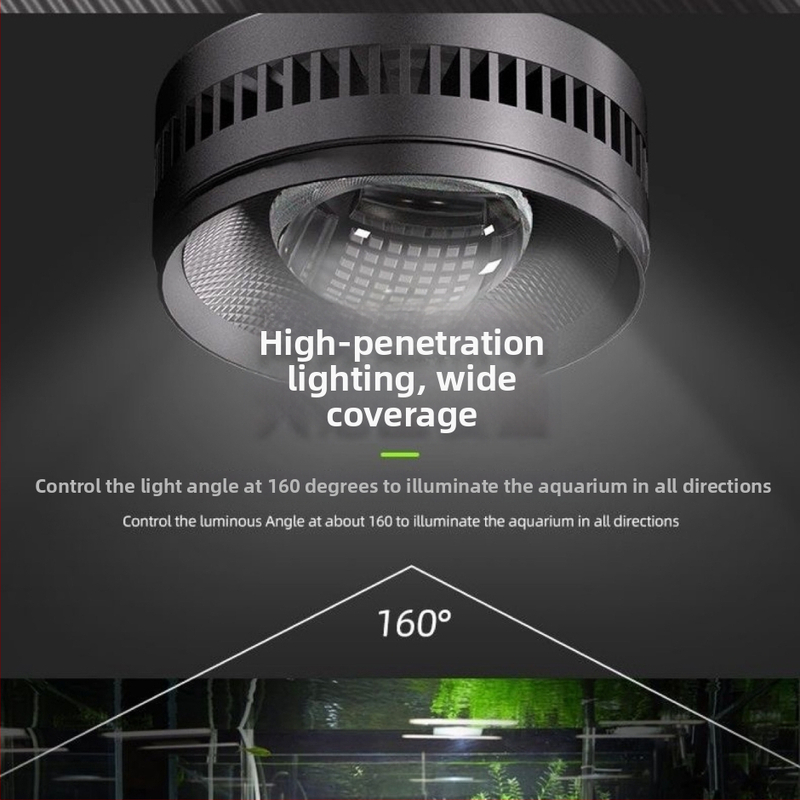 LED svetlo pre akvárium s plným spektrom, stmievateľný downlight, hliníková zliatina, 40W/60W, Longyue Lighting, pôvod Guangdong, fotosyntéza