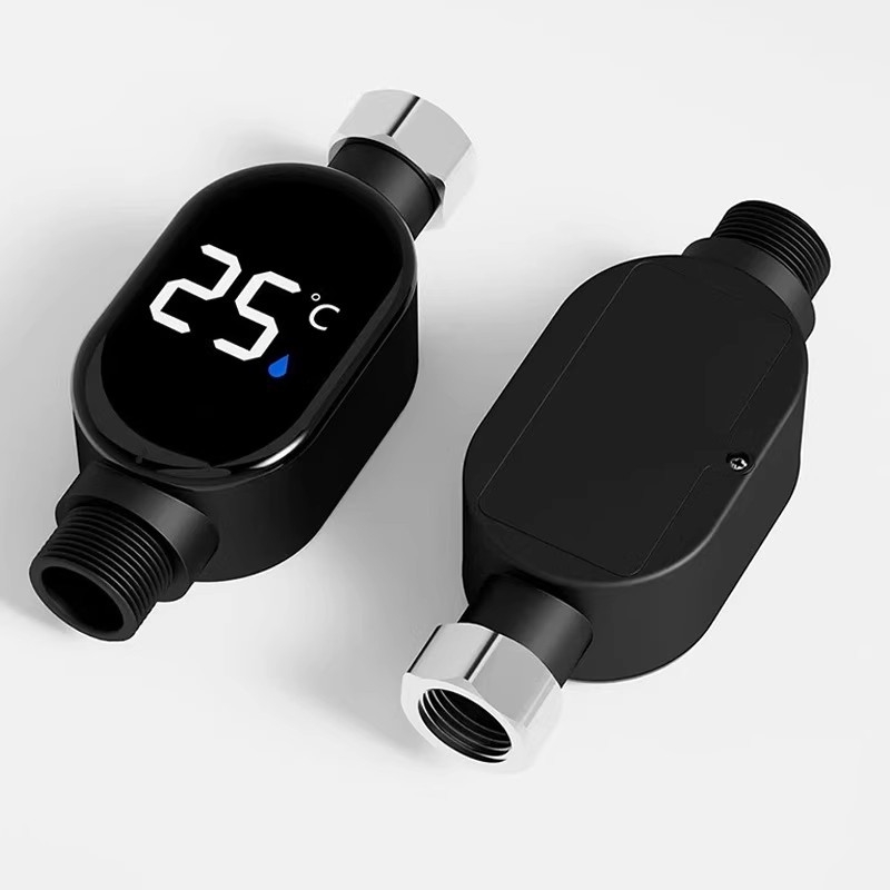 Zuhanyzós vízhőmérő LED kijelzővel, intelligens érintőképernyő, digitális kijelző — Mingtai, modell Temperature Display