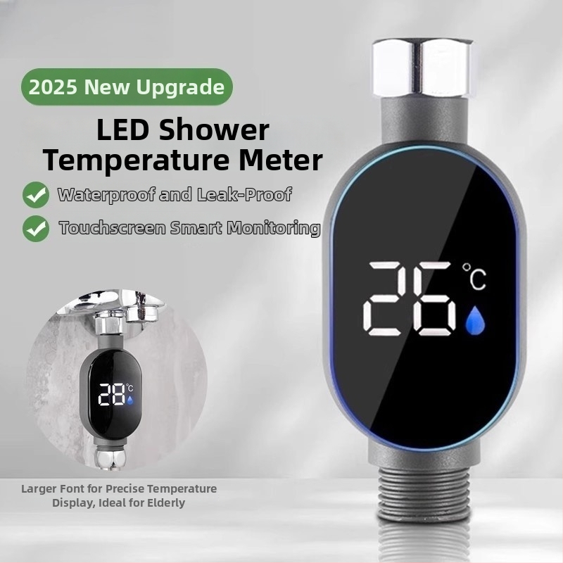 Kućni tuš LED termometar za vodu, 1/2 inča, univerzalno prema nacionalnom standardu, novi pametni mjerač temperature za dječje kupanje
