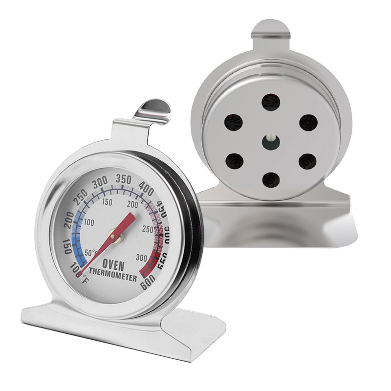 Termometar za hranu s pokazivačem, dvostruko metalni nehrđajući čelik, otporan na visoke temperature, rezolucija temperature 10, mogućnost prilagodbe obrade