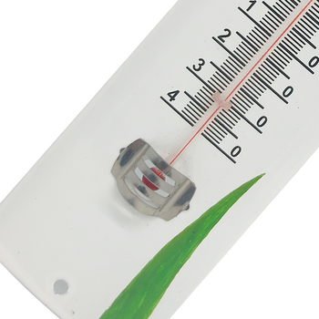 Termometar s dizajnom bubamare na metalnoj ploči — Materijal: ABS; Podrijetlo: Ningbo, Zhejiang; Kategorija: Termometar; Funkcija: Mjerenje temperature