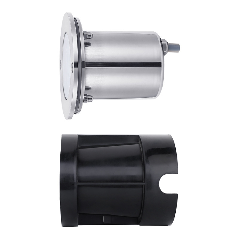 RGB DMX512 Podvodno svjetlo za bazen, kućište od nehrđajućeg čelika, IP68, ulaz 12/24V, 3 LED, 675 lm, 2200–6500K