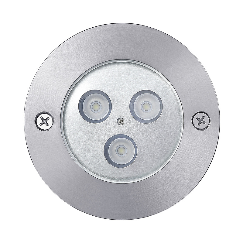 RGB DMX512 Podvodno svjetlo za bazen, kućište od nehrđajućeg čelika, IP68, ulaz 12/24V, 3 LED, 675 lm, 2200–6500K