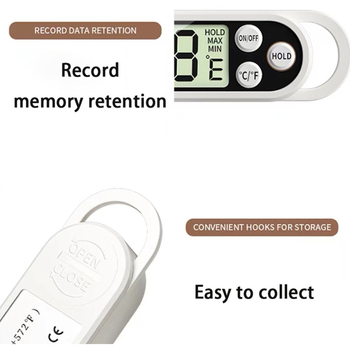 Digitalni kuhinjski termometar sa sondom za visoke temperature — mjerenje temperature mlijeka, vode i ulja, pogodan za pečenje i roštilj.