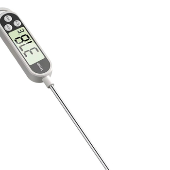 Digitalni kuhinjski termometar sa sondom za visoke temperature — mjerenje temperature mlijeka, vode i ulja, pogodan za pečenje i roštilj.
