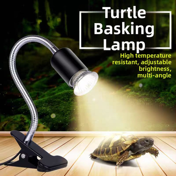 Prilagođena lampica za basking kornjača s tajmerom i mogućnošću podešavanja jačine, potpuno spektra UVA, kalcij dodatak, 25–50W