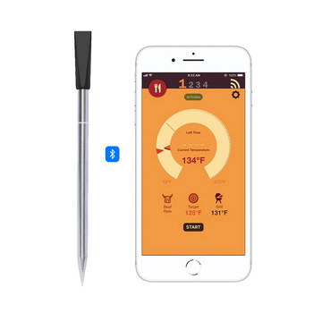 Dvojsondni bežični termometar za hranu s kontrolom putem aplikacije, Bluetooth, vodootporan, stalak za punjenje