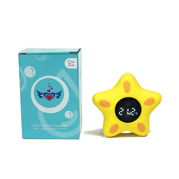 Vodeni termometar za bebe s LED zaslonom i dizajnom zvijezde s pet točki – Dreamland, rezolucija 0,1°C, podrijetlo Guangdong, kutija 120 kom.