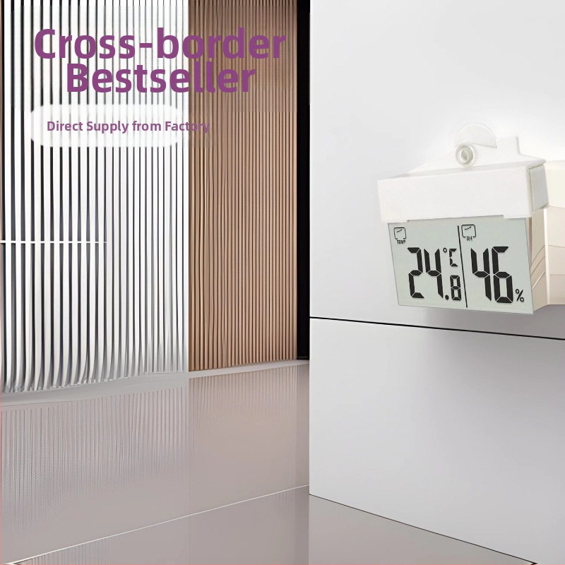 prozorski termometar i higrometar sa vakuumskim čašom, samoljepljiv, unutarnja i vanjska upotreba, rezolucija temperature 1 °C