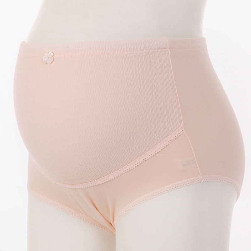 Lenjerie pentru gravide din bumbac cu talie înaltă, susținere a abdomenului, reglabilă, respirabilă, șorturi