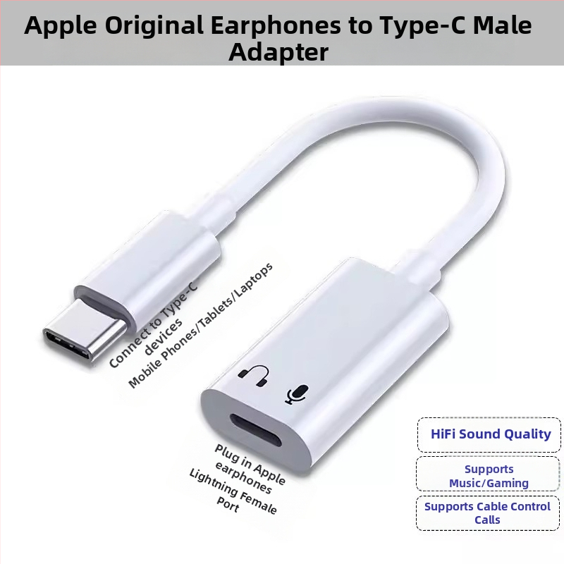 Adaptér na slúchadlá, model 15, kompatibilný s radou Apple 15