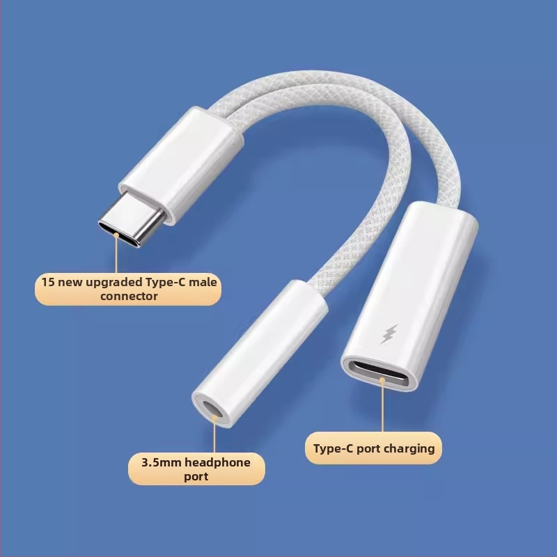 Адаптер за слушалки, модел 15, съвместим с Apple 15 серия