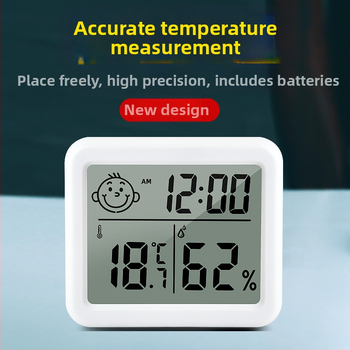 CX-0813 термометър и хигромер с памет, голям LCD дисплей, захранван с CR2032, подходящ за дом, офис или работилница