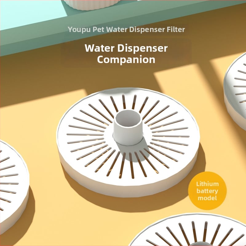 YXPET 1.5S punjiva posuda za vodu za kućne ljubimce – Maifan kamen filtrant, aktivni ugljen; model YXP012; pogodan za pse i mačke; uključuje 2 filtera i 8 komada filtra od pamuka; težina 0.22 kg