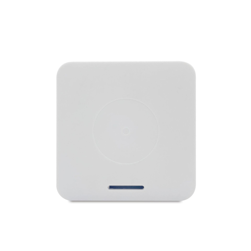 Вътрешен мини термометър KIMTOKA с усмихнато лице, измерва температура и влажност, работи с CR2032 батерия, точност: температура ±1°C, влажност ±5%