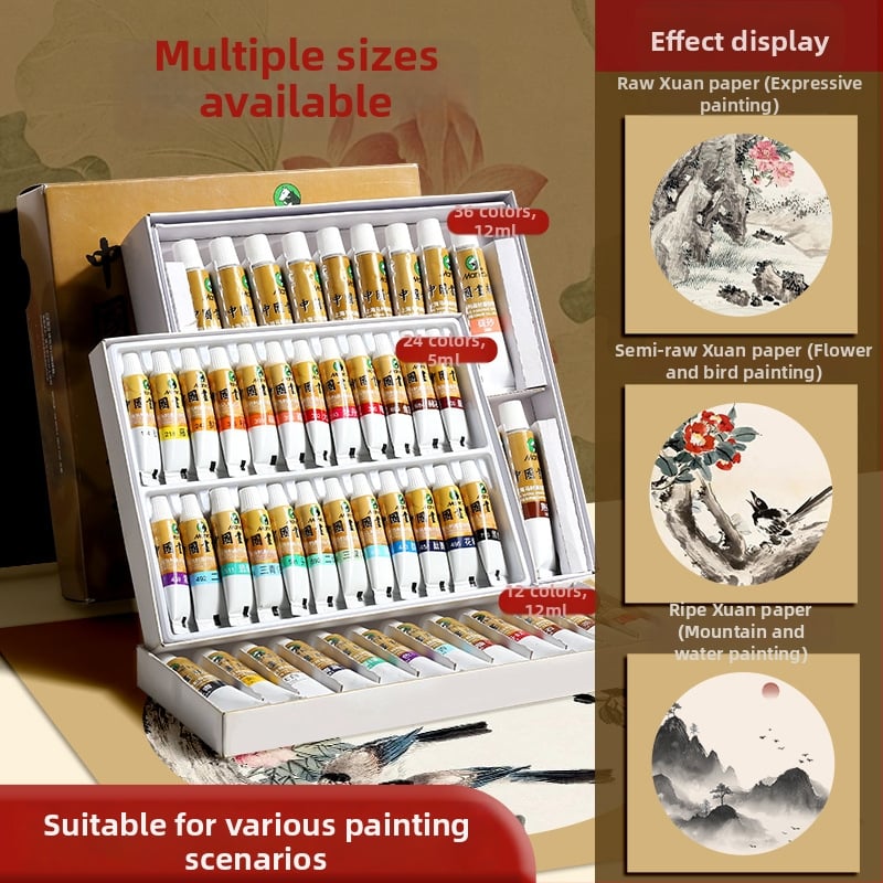 Σετ Εκκίνησης Κινεζικής Ζωγραφικής από τη Marie's — φυτικές και ορυκτές χρωστικές για κινεζική ζωγραφική