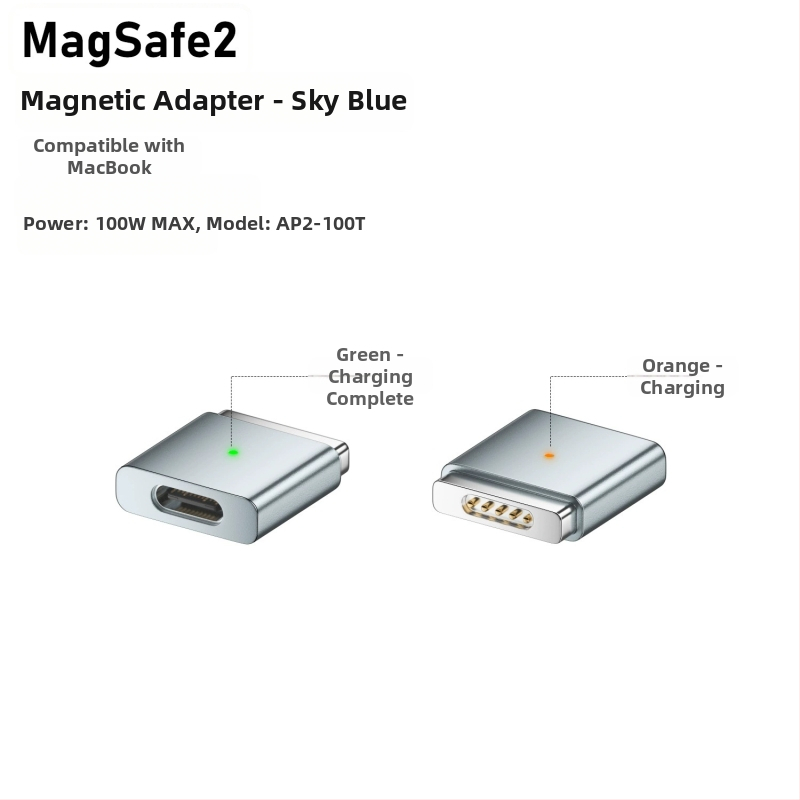 Emmons Type-C към MagSafe 3/2 магнитен адаптер за MacBook Pro/Air, модел C женски към MagSafe3